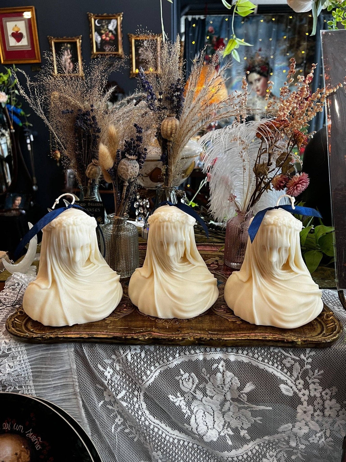 The Veiled Woman Candle