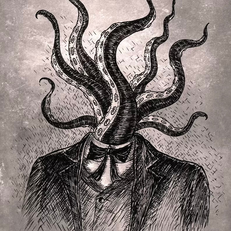 Tentacle Head - Art Print