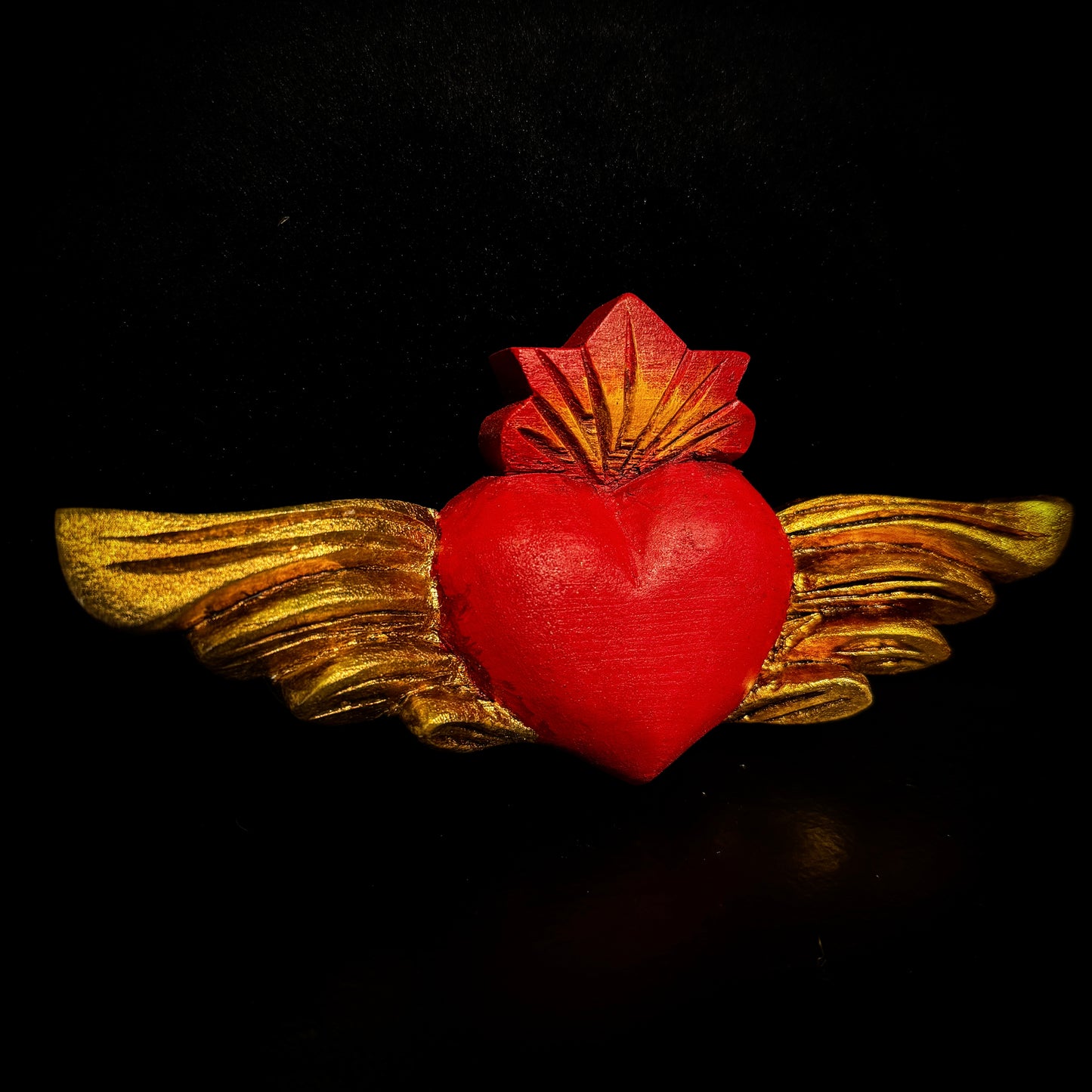 Red Mini Winged Heart