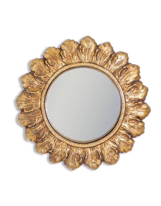 Small Gold Framed Convex Mirror