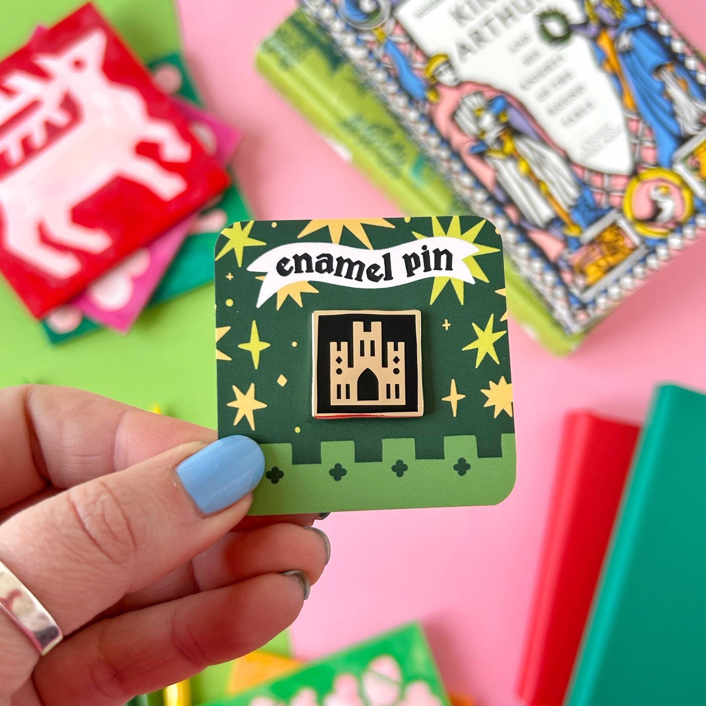 Medieval Abbey Enamel Pin