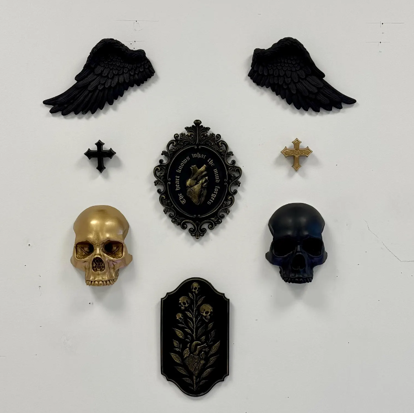 Mini cross 'Fear' Wall decor, Gallery Wall Gap Filler
