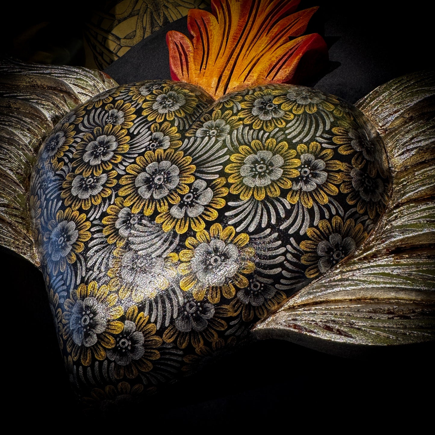Painted Winged Heart