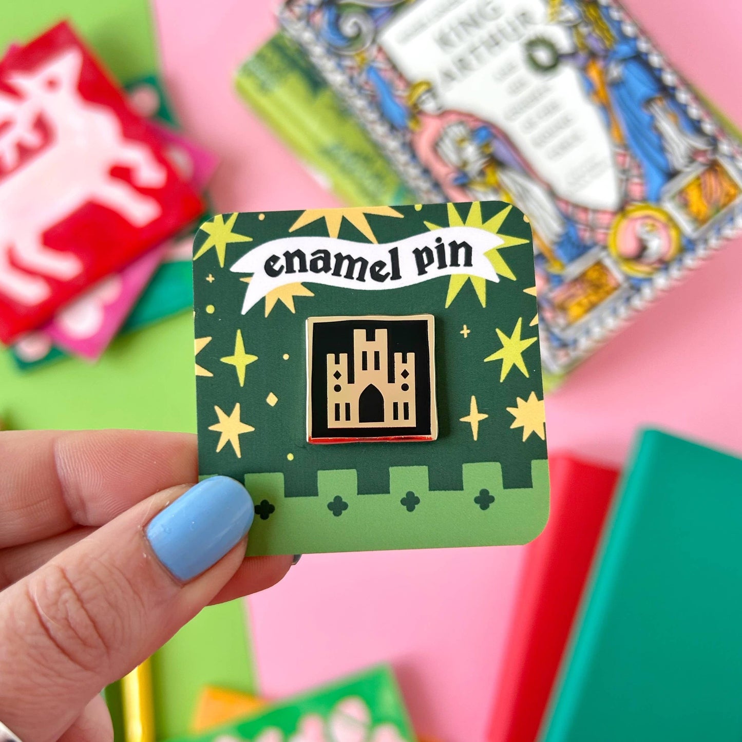 Medieval Abbey Enamel Pin
