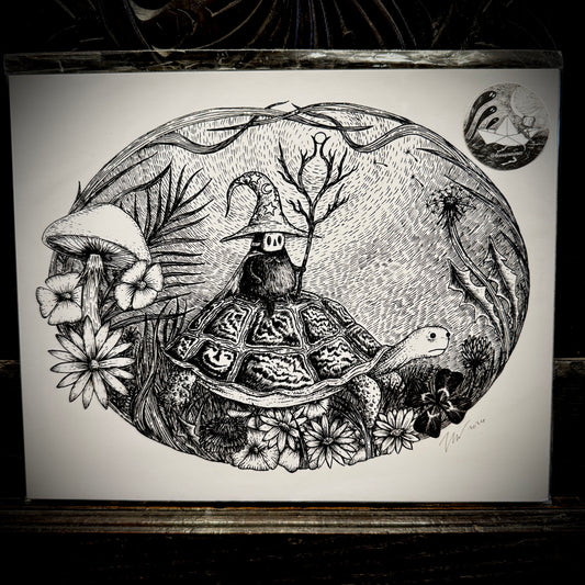 Tortoise Taxi - Art Print