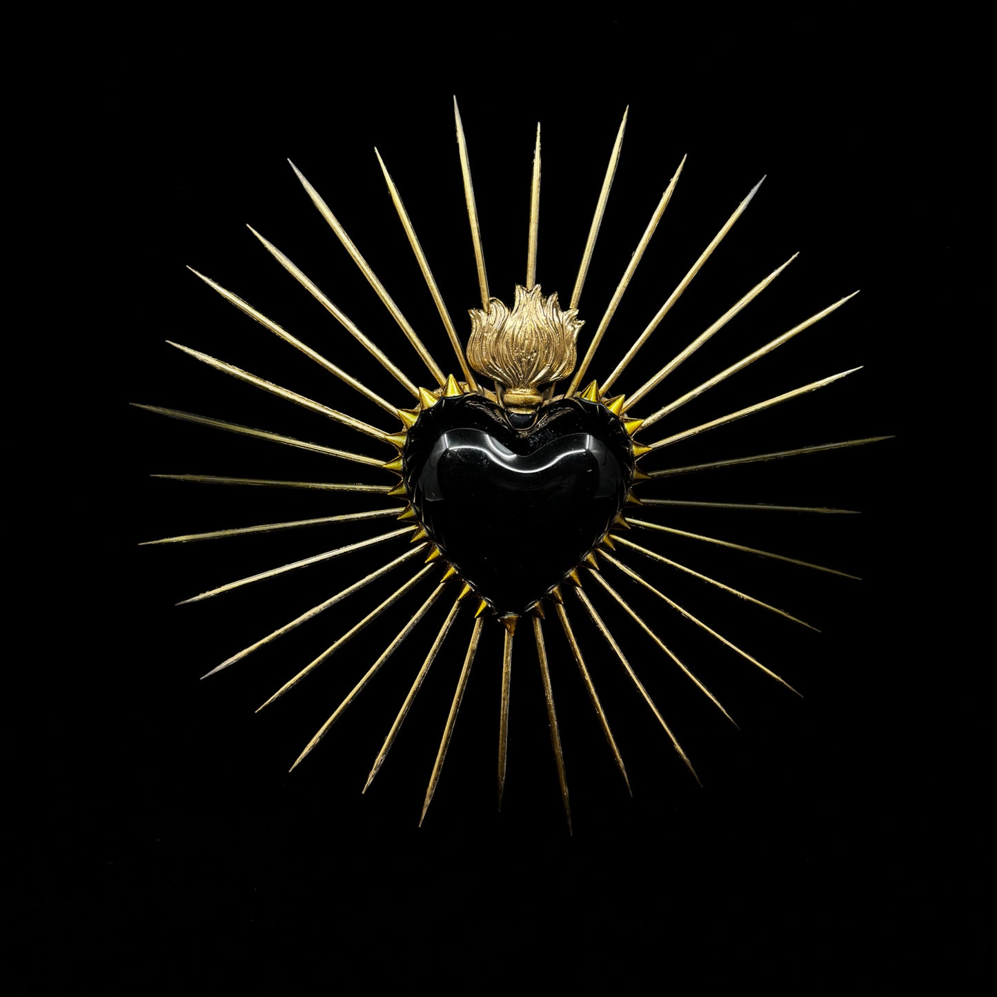 Black Starburst Heart - Sacred