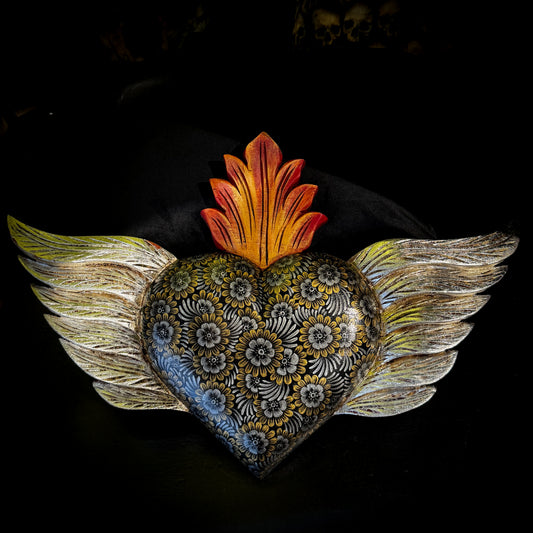 Painted Winged Heart