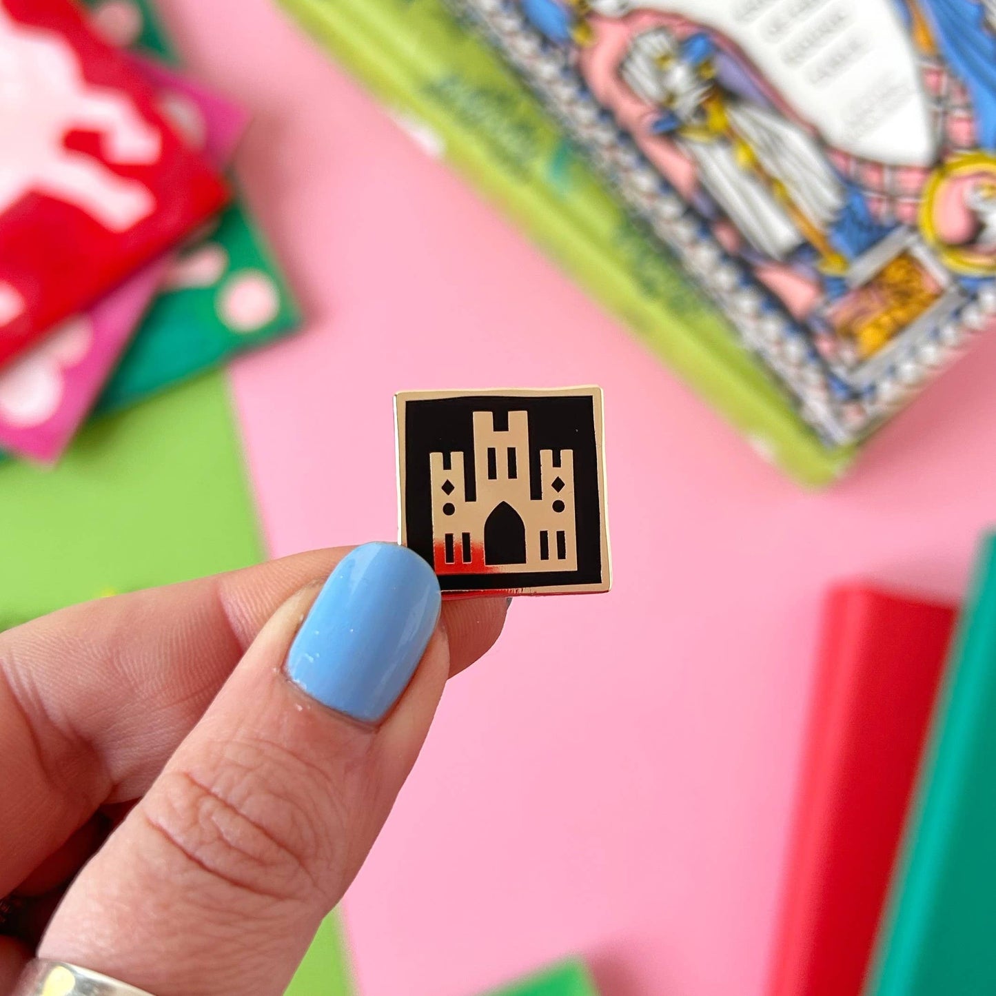 Medieval Abbey Enamel Pin