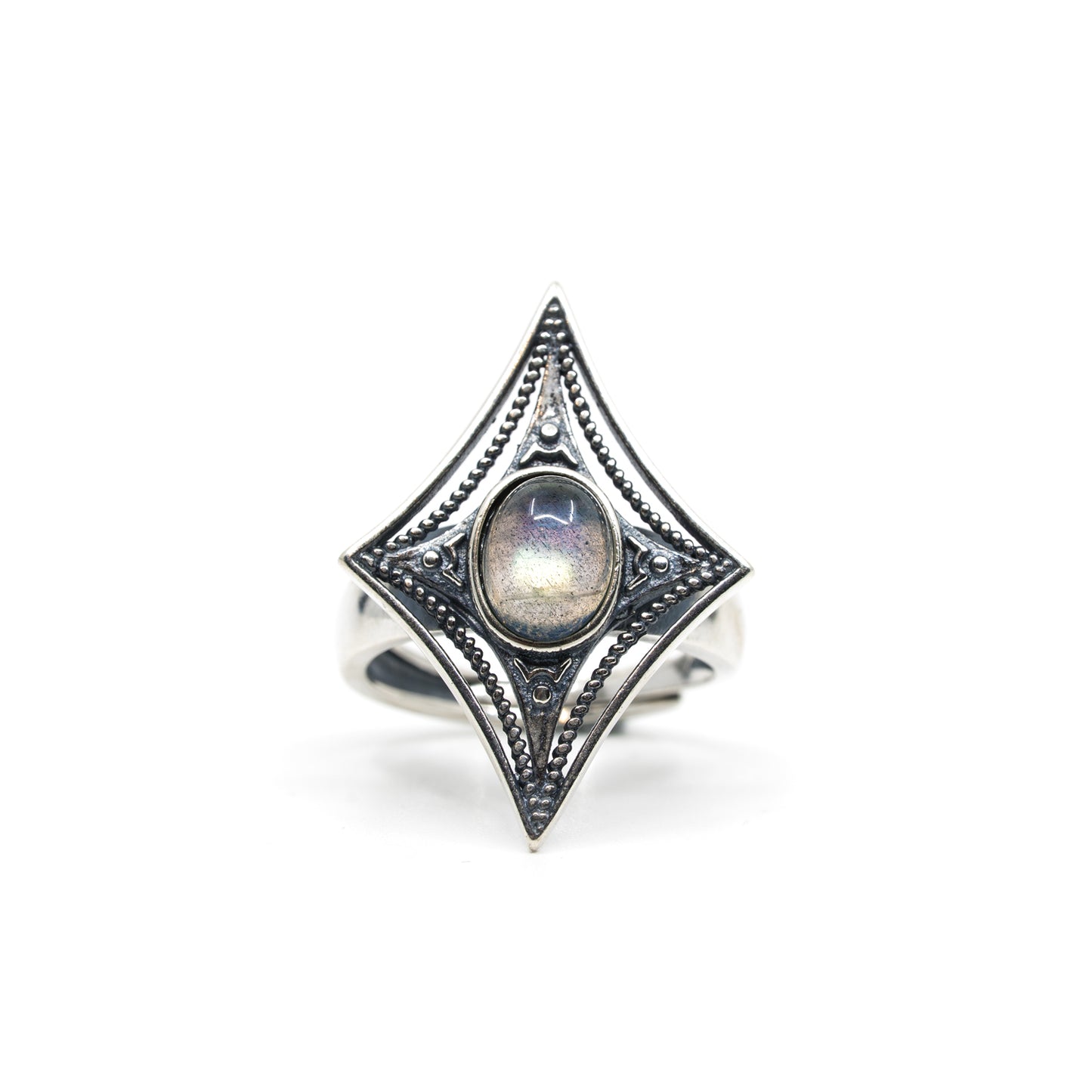 Stardust - Adjustable Labradorite Ring