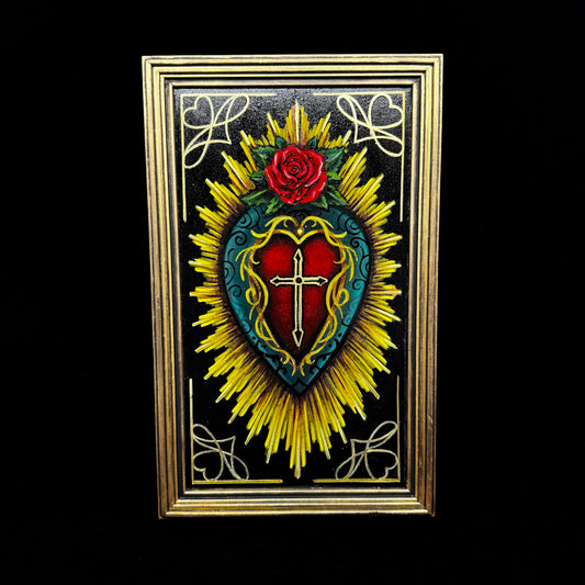 Sacred Heart - Hand Painted Original Artwork