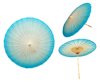 Handmade Oil Paper Bamboo Waterproof Sun Parasol+ Free Case