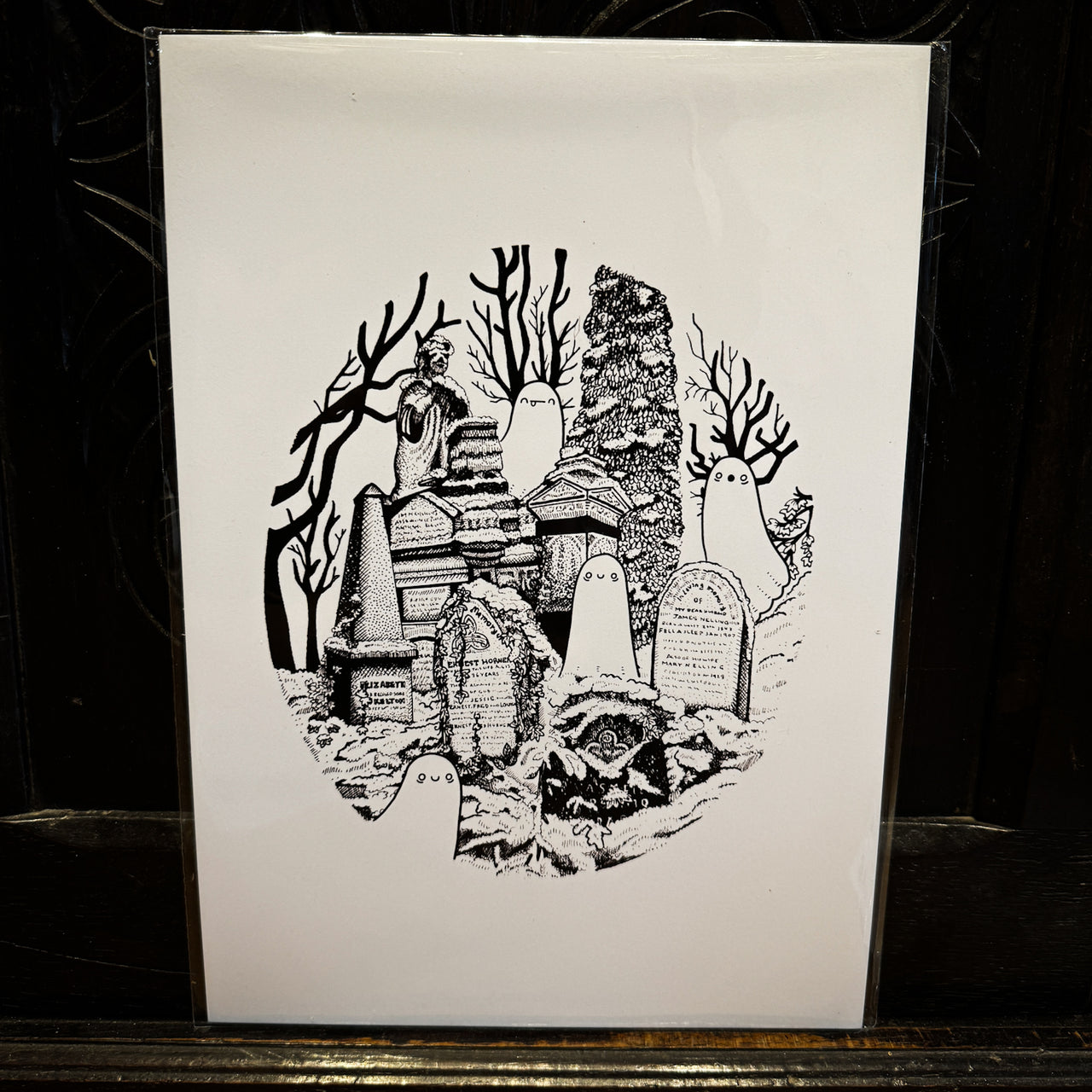 Haunting in Sheffield Cemetery - Art Print