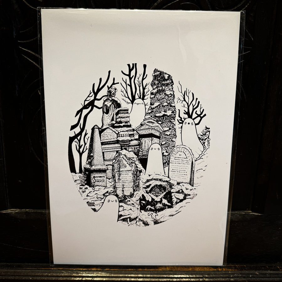 Haunting in Sheffield Cemetery - Art Print