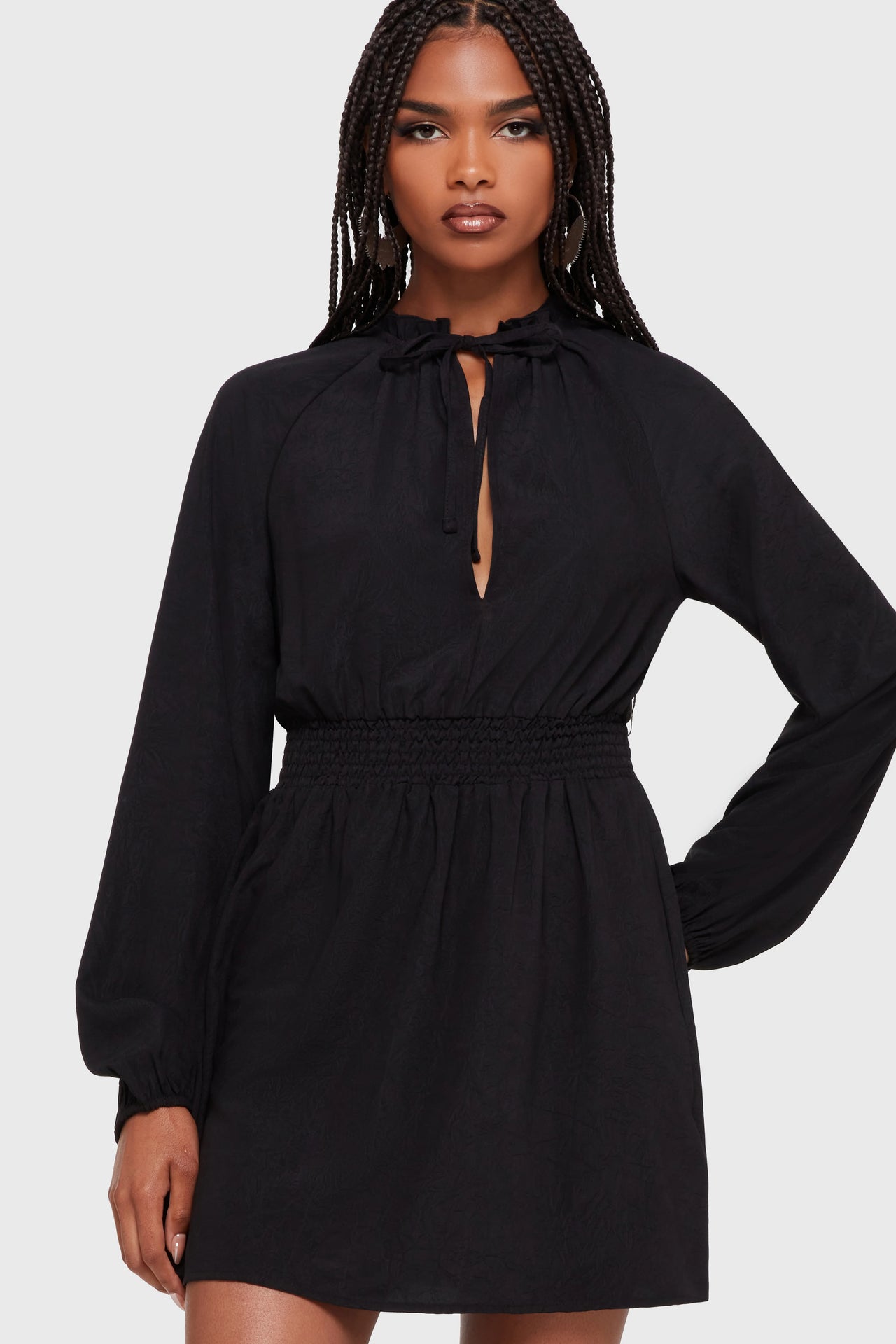 Autumna Mini Dress (Black)