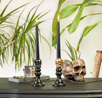 Thumbnail for Skull Gothic Candlestick Holder, Skeleton Candle Holder