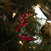 Thumbnail for Moon Roses Witchy Christmas Ornament
