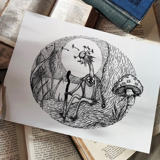 Melancholy Mandelion - Art Print
