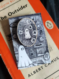Thumbnail for Meadow Ghost Wooden Pin Badge