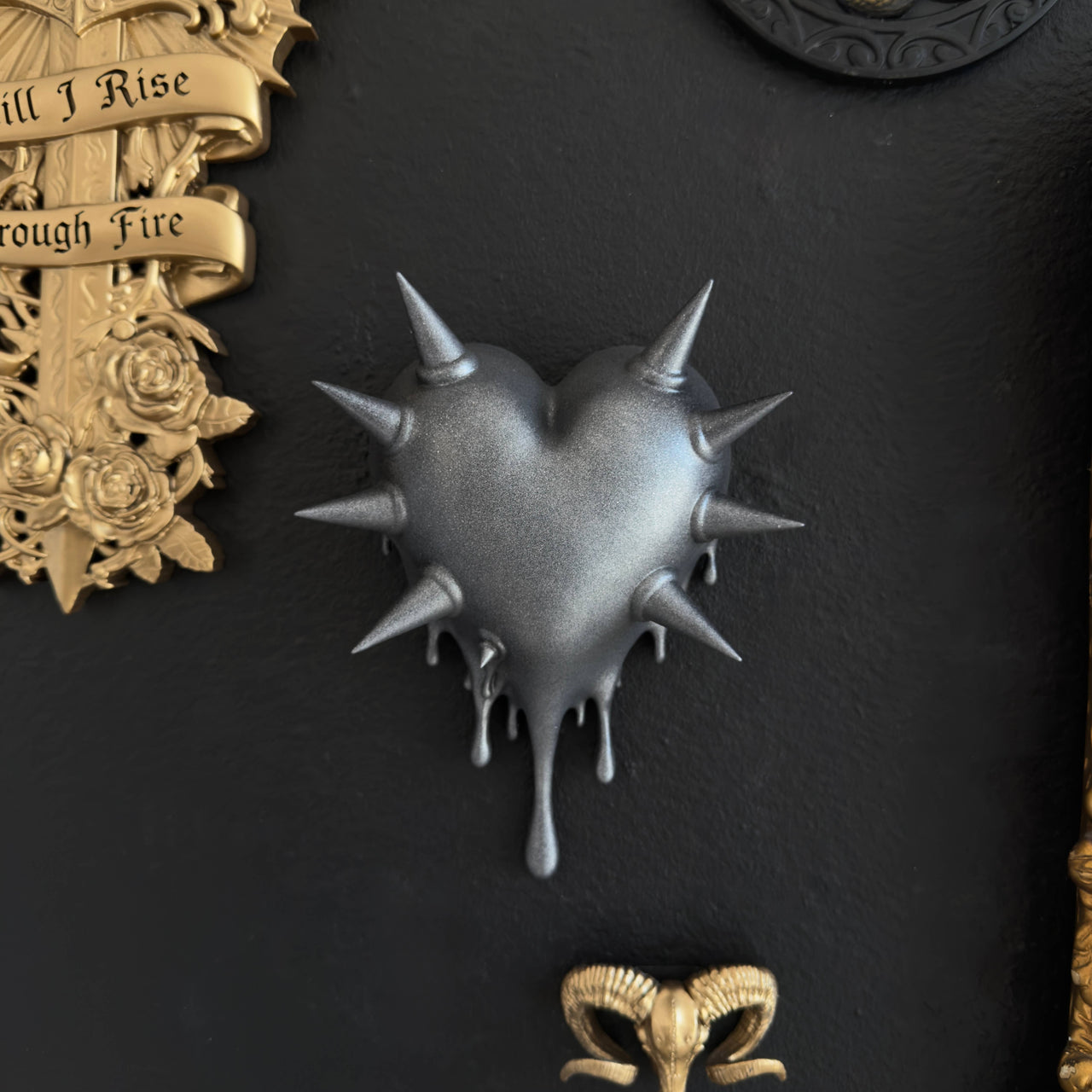 Dripping Heart Wall Sculpture 'Rupture'