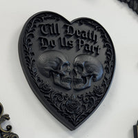 Thumbnail for Gothic Heart Wall Plaque - Till Death Do Us Part