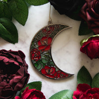Thumbnail for Moon Roses Witchy Christmas Ornament