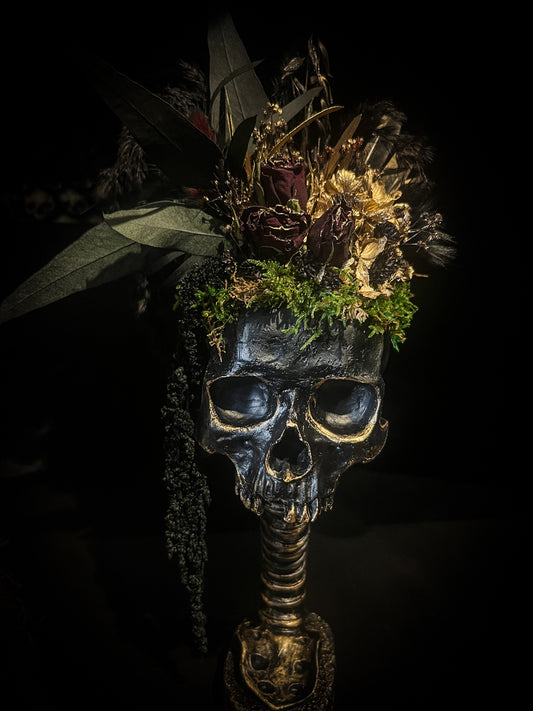 Baroque Standing Skull