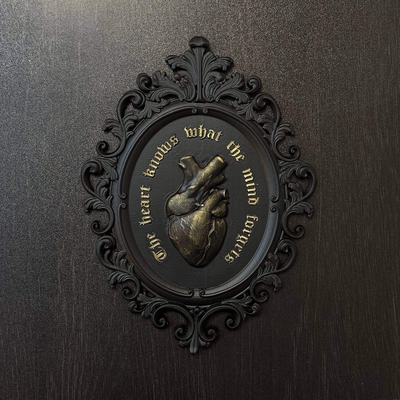 Anatomical Heart Frame, Gothic Gallery Wall Decor Hanging