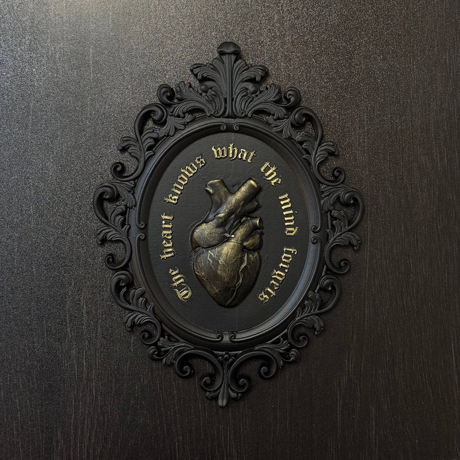 Anatomical Heart Frame, Gothic Gallery Wall Decor Hanging