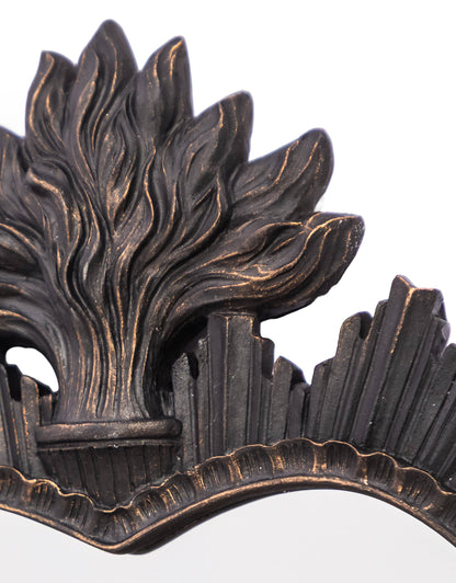 Medium Black "Sacred Heart" Mirror