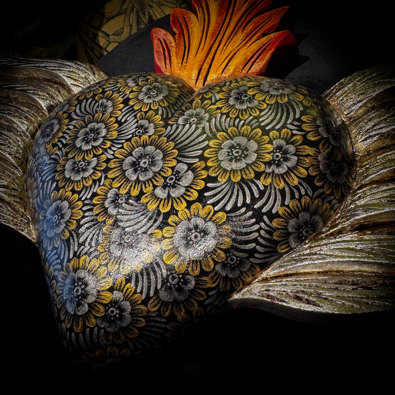 Painted Winged Heart