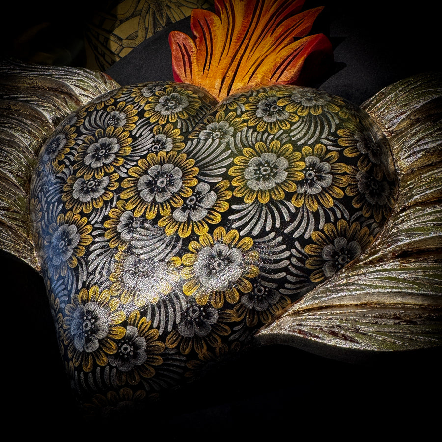 Painted Winged Heart