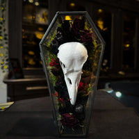 Thumbnail for Faux Raven Skull Moss Frame