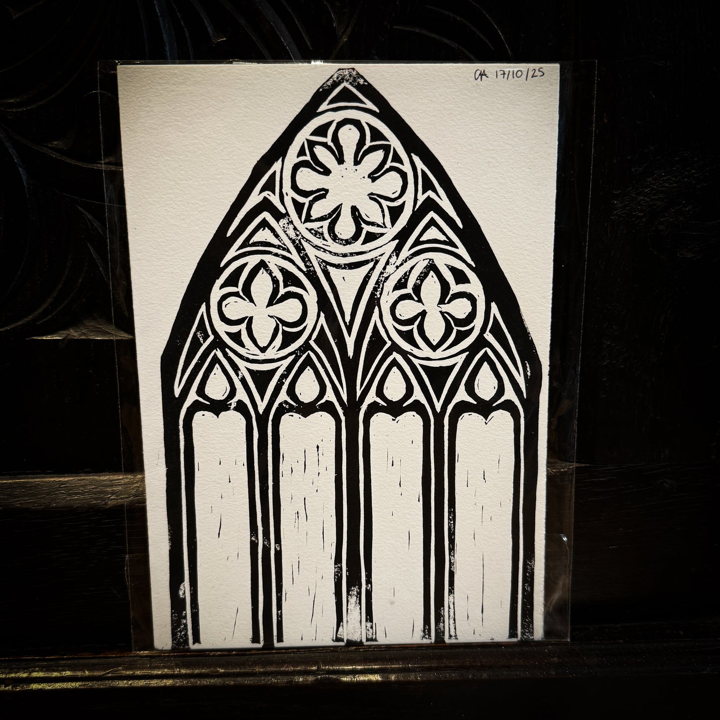 Cathedral - Lino Print