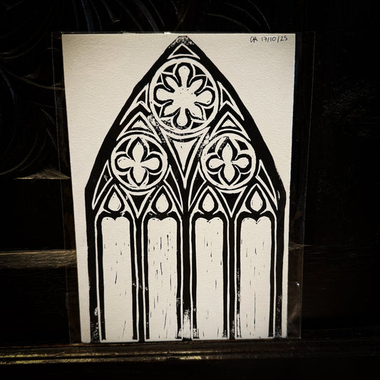 Cathedral - Lino Print