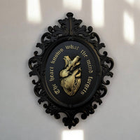 Thumbnail for Anatomical Heart Frame, Gothic Gallery Wall Decor Hanging