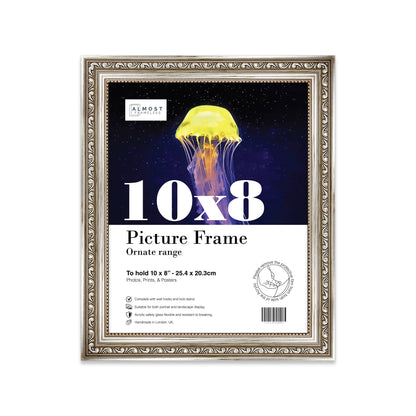 10x8 Silver Ornate Picture Frame 10"x8"