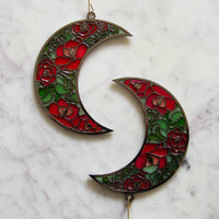 Thumbnail for Moon Roses Witchy Christmas Ornament