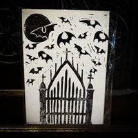 Thumbnail for Graveyard Gate - Lino Print