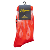 Thumbnail for Sheer Flame Socks in Red for Alternative Fashion