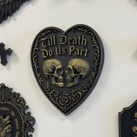 Thumbnail for Gothic Heart Wall Plaque - Till Death Do Us Part
