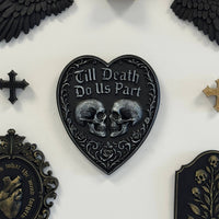 Thumbnail for Gothic Heart Wall Plaque - Till Death Do Us Part