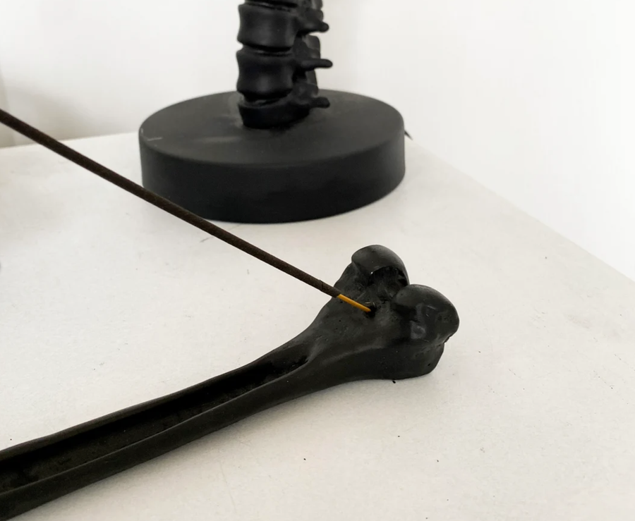 Femur Bone Incense Stick Holder, Incense Burner Ash Catcher