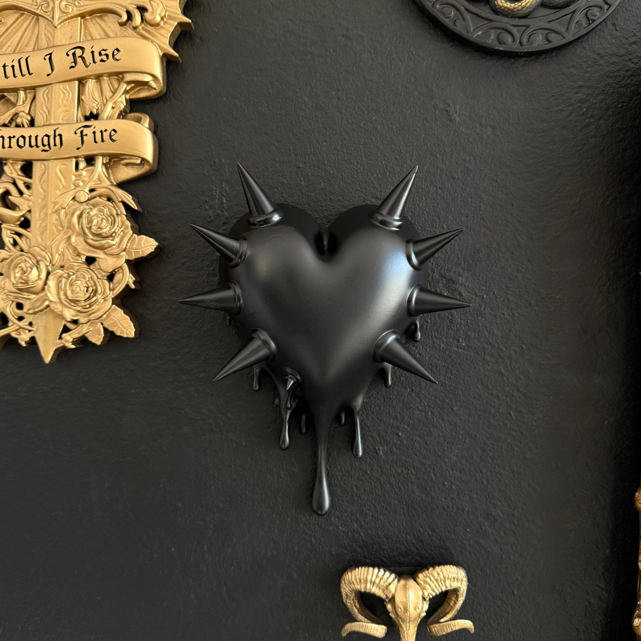 Dripping Heart Wall Sculpture 'Rupture'