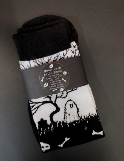 Ghosty Graveyard Socks