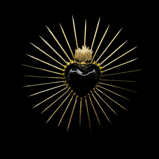 Black Starburst Heart - Sacred