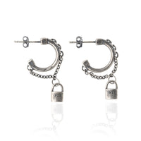 Thumbnail for Lock and chain earring