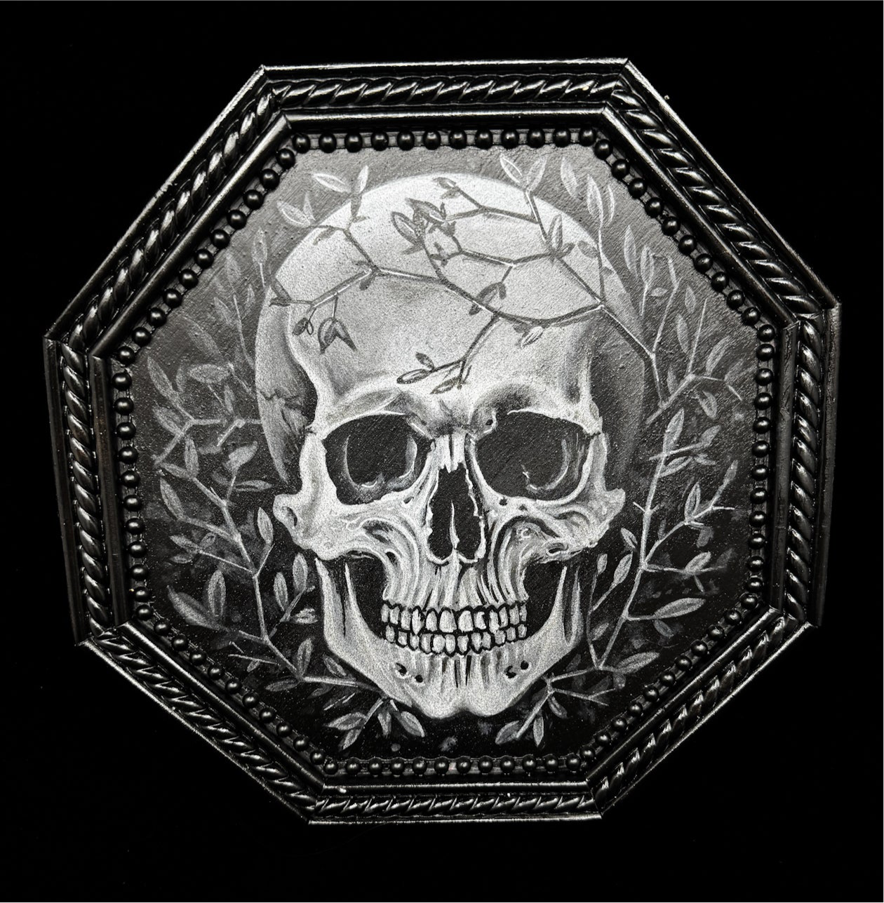 Skull Frame - Hand Painted Original
