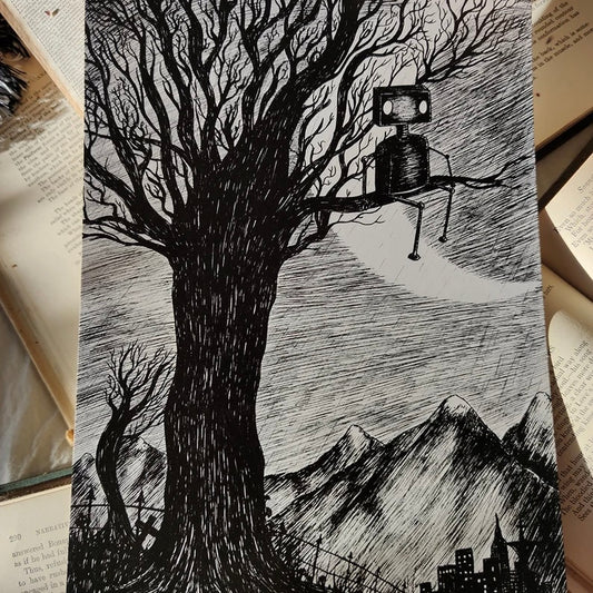 Lonely Robot - Art Print