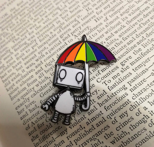Rainbow Umbrella Robot - LGBTQIA+ Pride