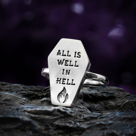 All Is Well Coffin Ring